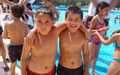 ¡Los chicos a la pileta!