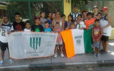 ¡Alentando a Banfield!
